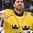 COLOGNE, GERMANY - MAY 20: Sweden's Henrik Lundqvist #35 stands at attention during his national anthem following a 4-1 win over team Finland during semifinal round action at the 2017 IIHF Ice Hockey World Championship. (Photo by Matt Zambonin/HHOF-IIHF Images)

